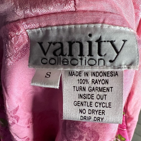 Tropical Pink and Lime Green Light Weight Zip Up Hoodie Jacket Size: S - Picture 5 of 6